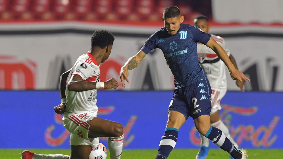 Racing empata 1-1 ante San Pablo en Brasil.