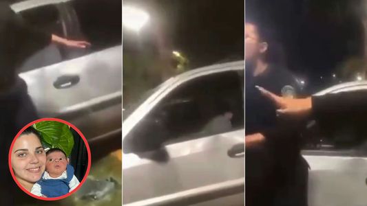 Video: los gritos de los vecinos al conductor del choque en el que murió un bebé de 10 días