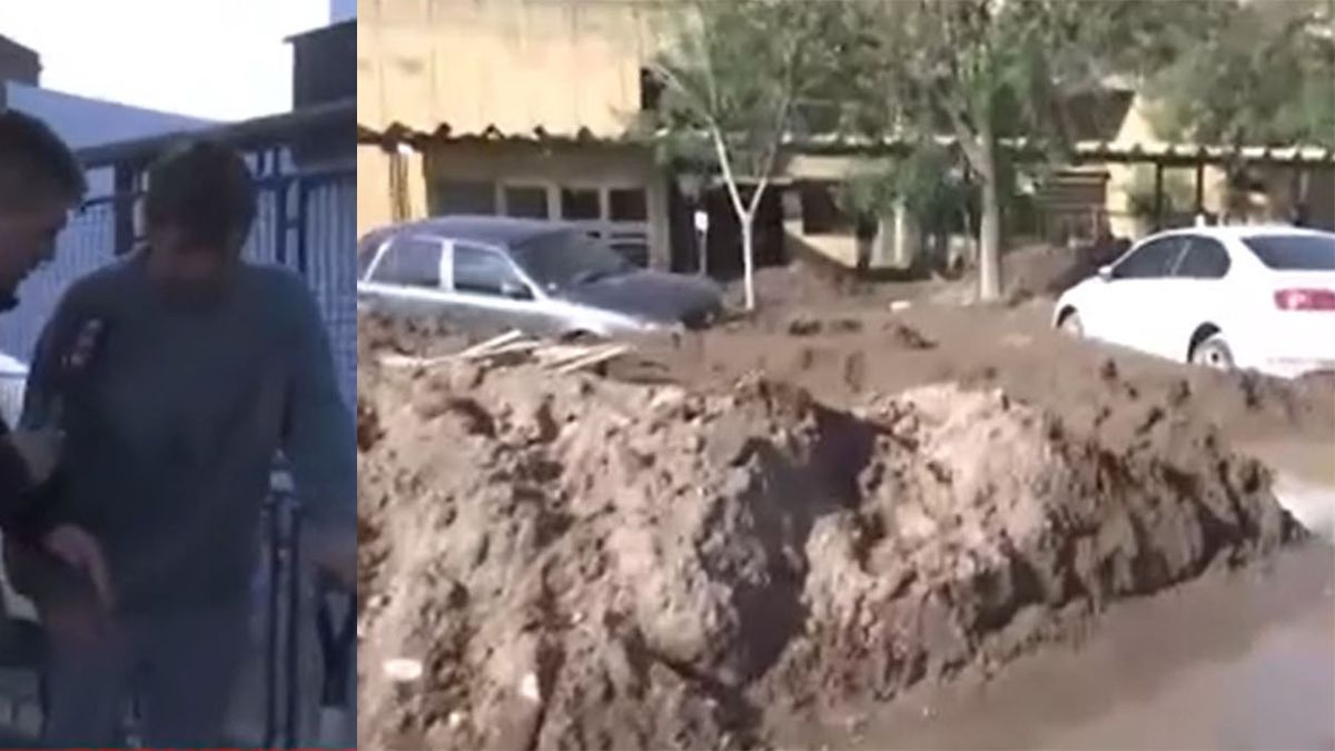 Enterrados bajo el barro: así luchan los vecinos de Bahía Blanca para recuperar sus calles y casas. (Foto: captura de video)