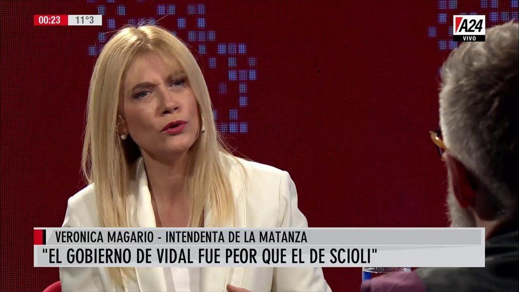 Magario acusó a Vidal de no tener sensibilidad y victimizarse y aseguró que su gobierno fue peor que el de Scioli