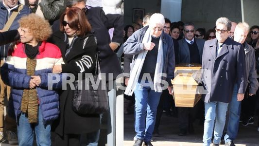 El gran dolor de María Rosa Fugazot en el último adíos a su hijo René Bertrand: las fotos