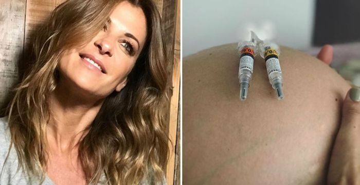 Fuerte imagen de Eugenia Tobal del tratamiento de trombofilia para lograr ser mamá: 265 pinchazos