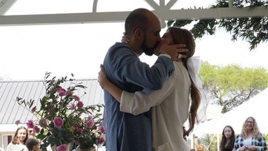 Abel Pintos se casó con Mora Calabrese