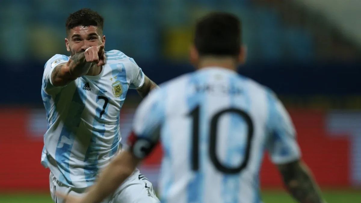 Rodrigo De Paul se tatuó la Copa América.&nbsp;