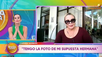 El mensaje que recibió Carmen Barbieri de su supuesta hermana