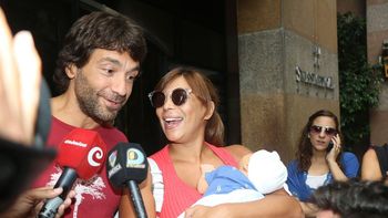 Ximena Capristo y Gustavo Conti mostraron por primera vez la cara de su bebé