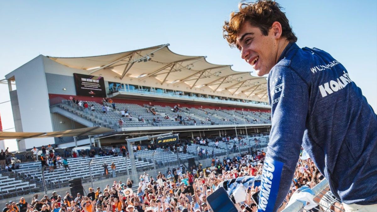 Franco Colapinto fue premiado por su sobrepaso en el Gran Premio de Estados Unidos