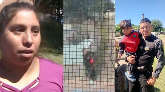 El desgarrador relato de la mamá del nene de 3 años salvado por un policía de ser arrollado por un tren