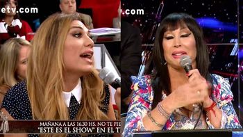Moria Casán y Flor de la V se cruzaron feo en ShowMatch