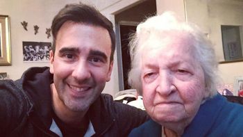 El dolor de Federico Hoppe por la muerte de su abuela Rosa