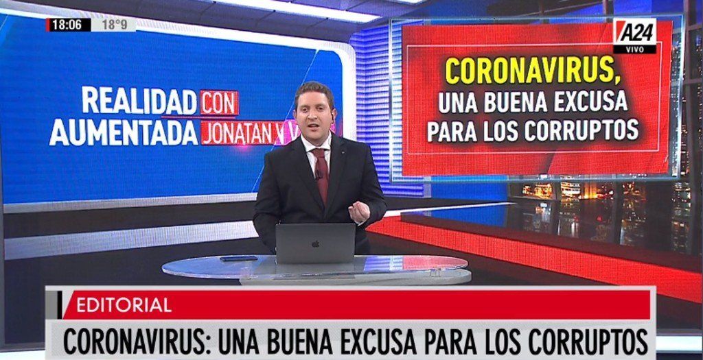 Coronavirus, una buena excusa para los corruptos: el editorial de Jonatan Viale
