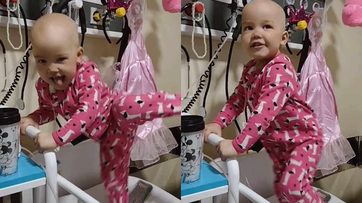 La historia de Loli, la pequeña de 2 años que atravesó la enfermedad con videos en TikTok (Foto: Capatura de pantalla)