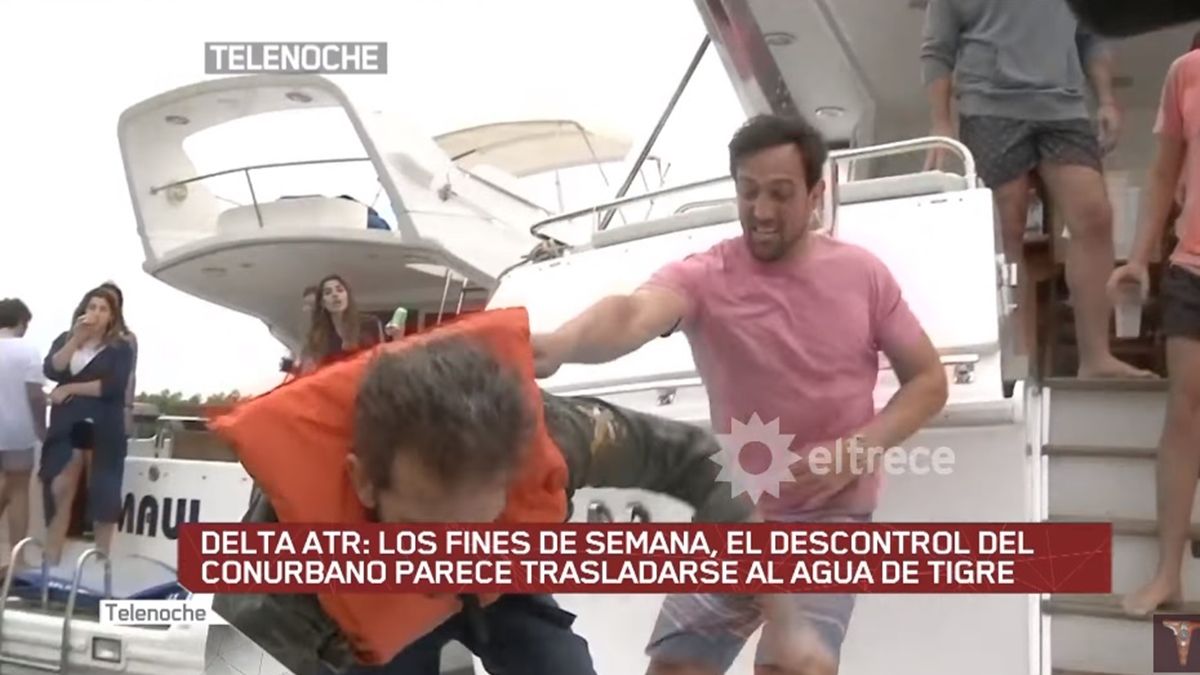 Agredido. El periodista Martín Ciccioli fue arrojado desde un yate. 