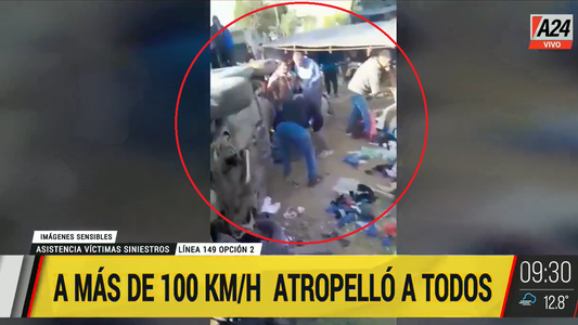 Un automovilista a alta velocidad atropelló a los feriantes: ¡Llamen a la ambulancia!