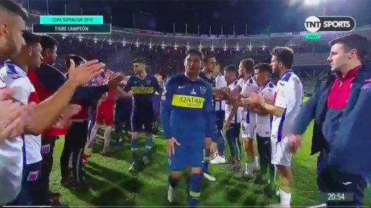 Todos menos él: Zárate no quiso saludar a los jugadores de Tigre en el pasillo del campeón