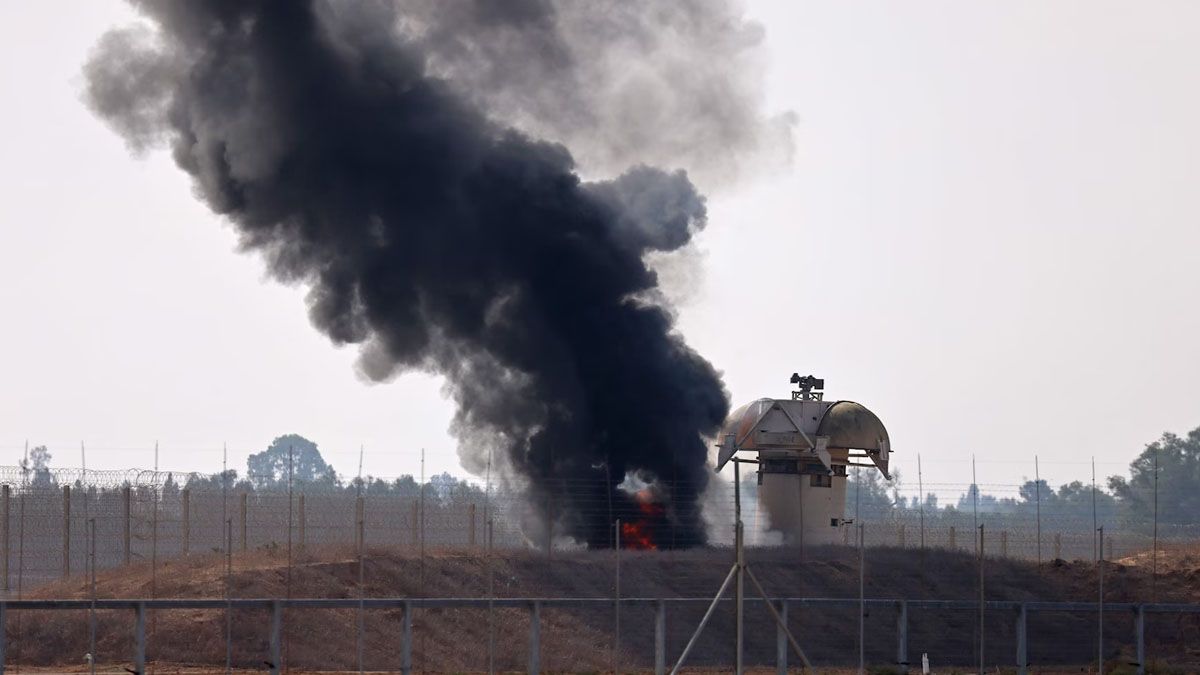 El primer paso para perforar el muro de hierro de Israel. Un ataque con drones (Foto: gentileza Wahington Post).