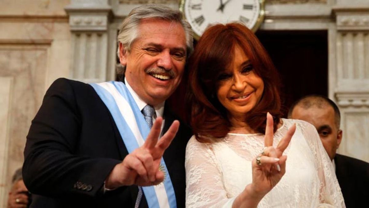 Alberto Fernández y Cristina Kirchner festejaron el título de la Selección Argentina.
