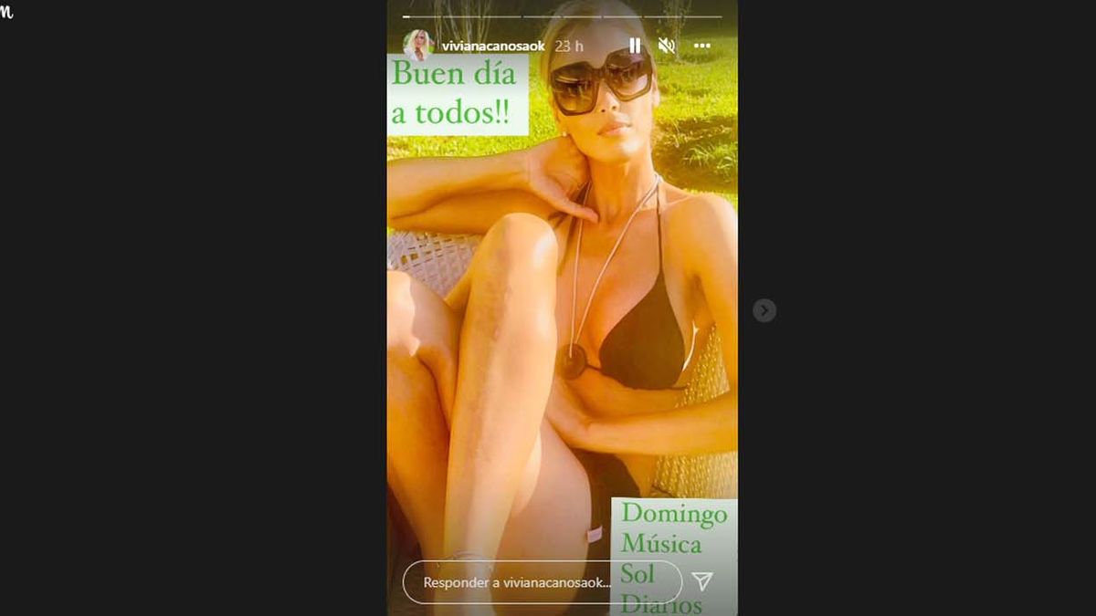 Viviana Canosa de vacaciones