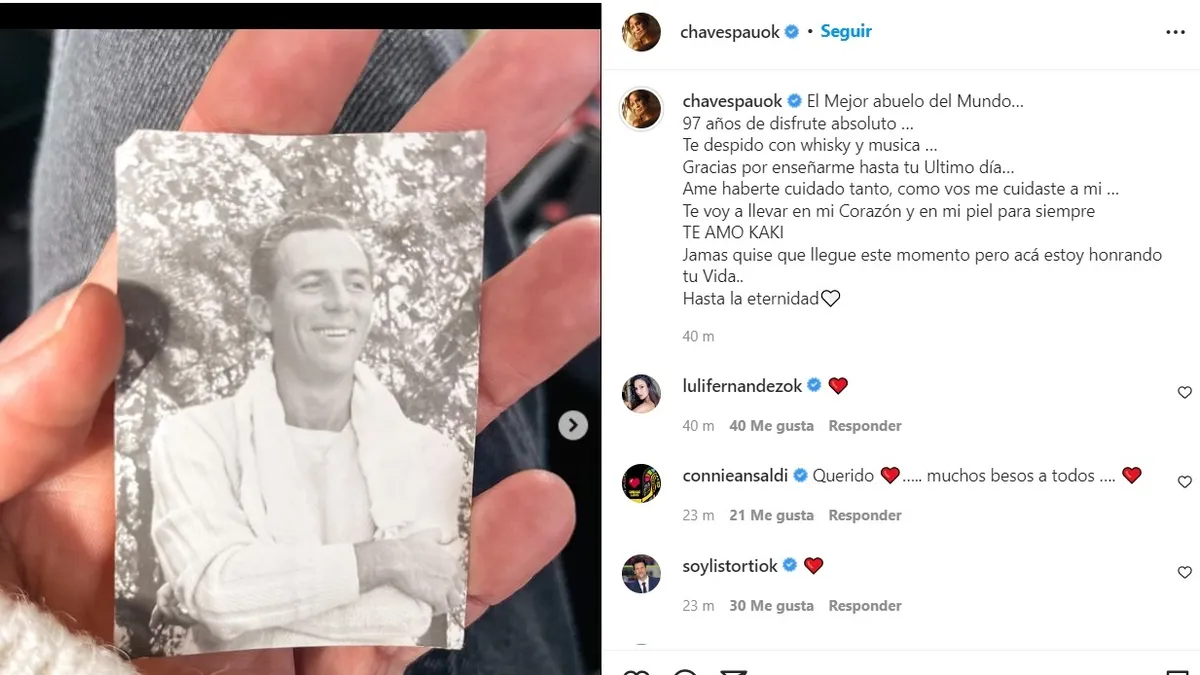 La China Suárez Envió Sus Condolencias A Delfina Chaves Por La Muerte