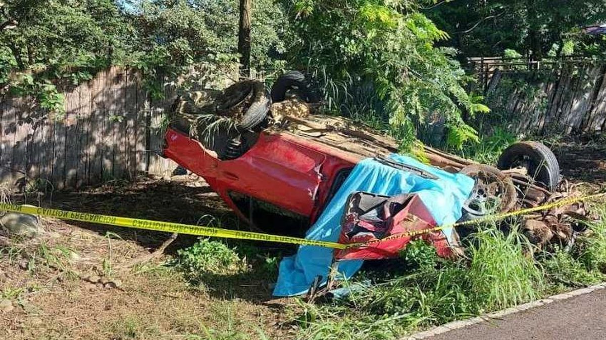 Murió en un accidente de tránsito y cuando llegó su padre al lugar, también murió