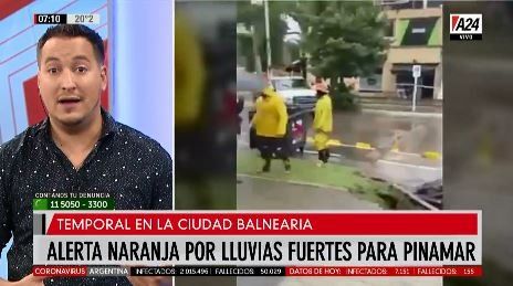 Alerta meteorológico: por lluvias persistentes en la Costa Atlántica