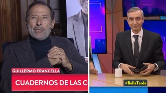 Guillermo Francella se enojó con Nelson Castro por las preguntas sobre los cuadernos K