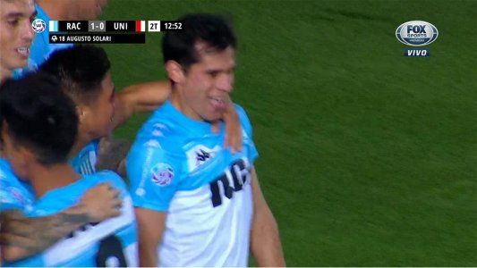 Racing le ganó 1-0 a Unión con un cabezazo de Solari y vuelve a ser el único puntero de la Superliga