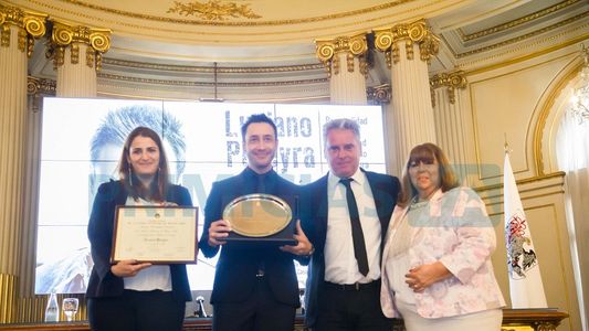 Luciano Pereyra fue distinguido como Personalidad Destacada de la Cultura