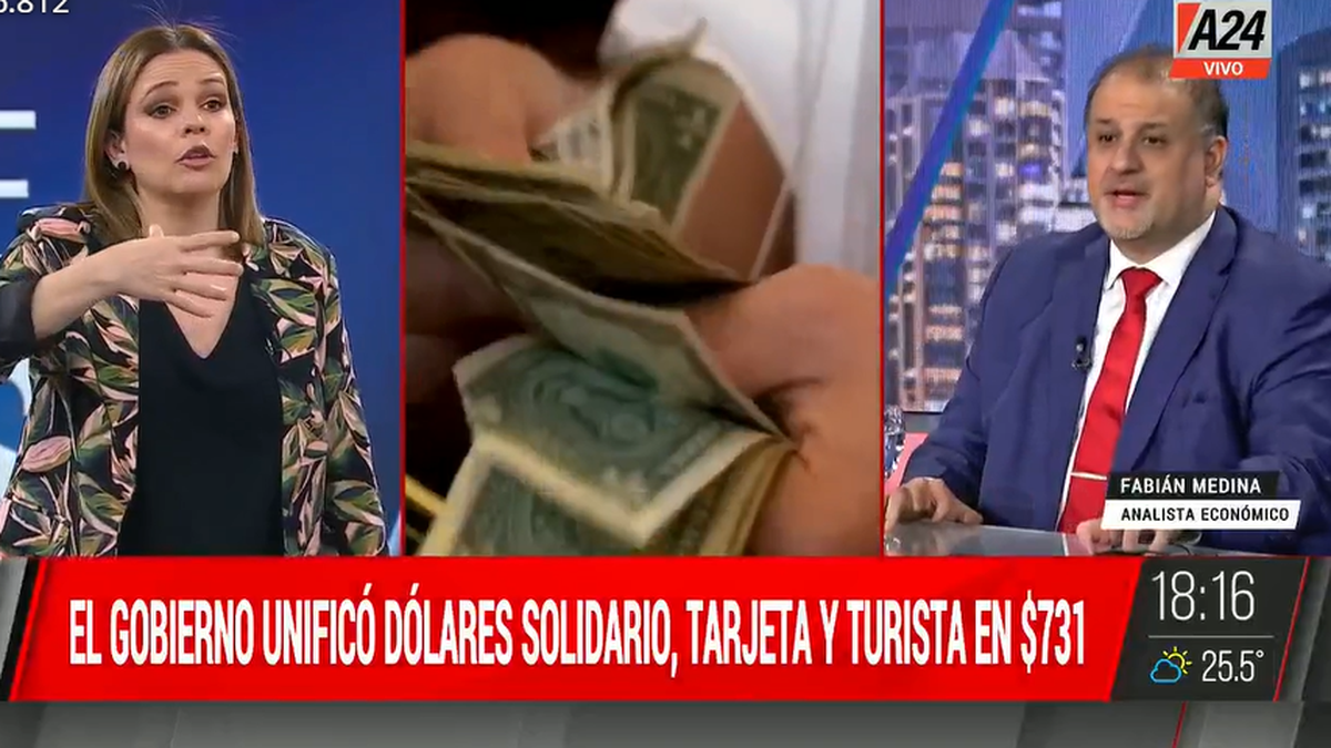 Así quedaron los valores y el mercado tras los aumentos. (Foto: captura A24)