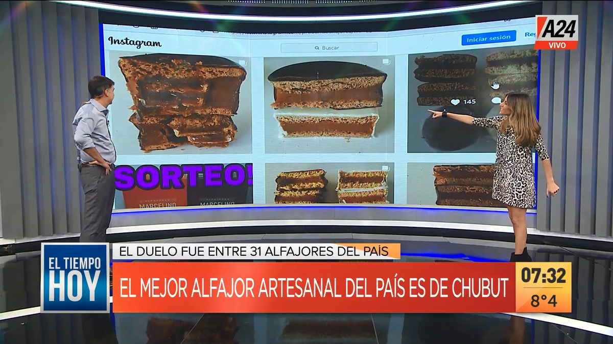 Chubut tiene el mejor alfajor artesanal de la Argentina. (Captura de Tv)