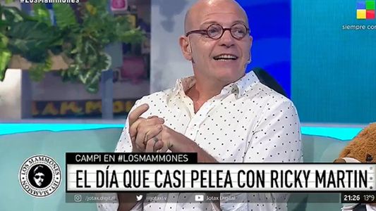 La vez que Campi casi se agarra a las trompadas con Ricky Martin