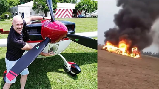 Murió un reconocido piloto de acrobacias que cayó con su avioneta en Entre Ríos
