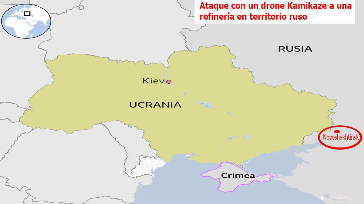 Rusia denuncia que drones kamikazes de Ucrania impactaron en una refinería en su territorio (Foto: Archivo)