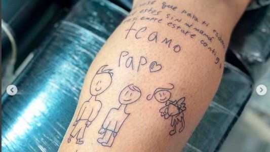 La conmovedora historia detrás del dibujo que se tatuó un futbolista