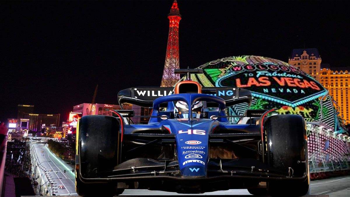 Franco Colapinto, concentrado en la carrera de Las Vegas del domingo. (Foto: a24.com)
