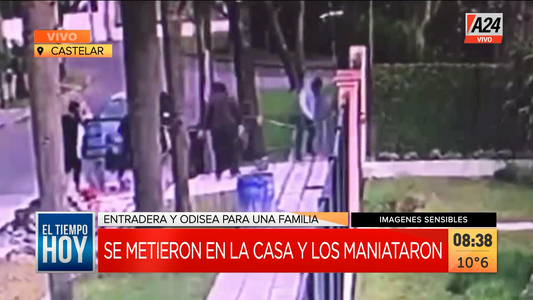 Entradera, toma de rehenes y robo a una familia en Castelar