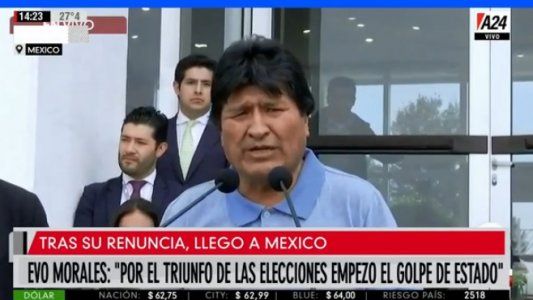 Evo Morales en México: Por el triunfo en las elecciones empezó el golpe de Estado. El presidente de México me salvó la vida