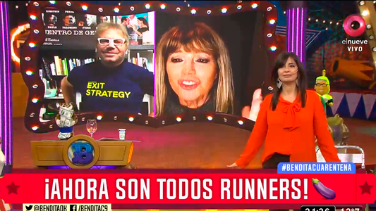 Bendita: Any Ventura hace el programa desde su casa pero fue a correr y las consecuencias se vieron al aire