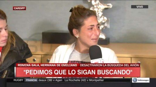 El desgarrador pedido de la hermana de Emiliano Sala: No suspendan la búsqueda