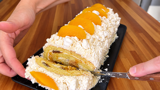 Pionono dulce: la receta fácil e irresistible con duraznos, dulce de leche y merenguitos