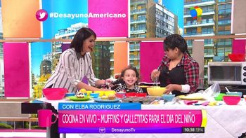 El divertido momento con la hija de Pamela David en Desayuno Americano