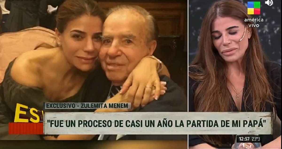 Zulemita Menem contó las señales que recibe de su papá, a un mes de su muerte