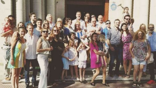 Emilia Attias y El Turco Naim bautizaron a Gina