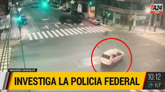 Chocó y volcó una camioneta de la Policía Federal que iba a la casa de Chano