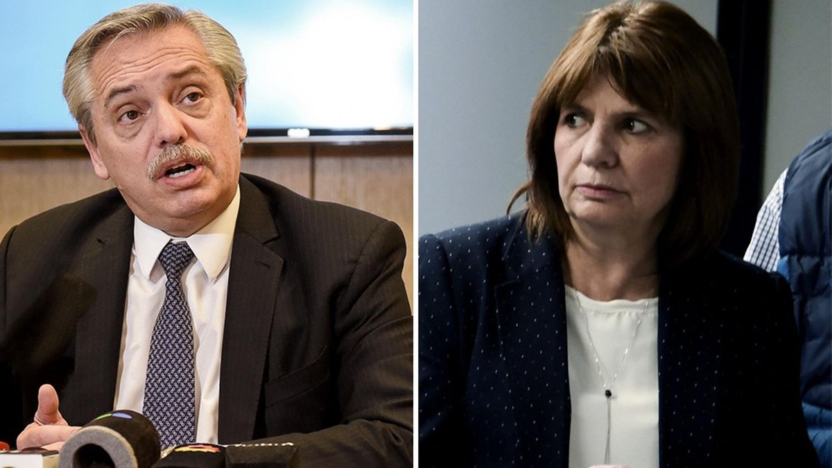 Alberto Fernández y Patricia Bullrich en búsqueda de su mesa (Foto: Telam).