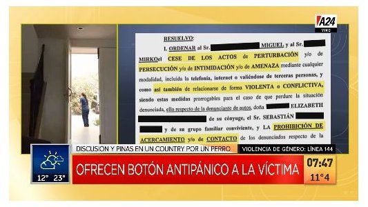 Violencia en el country: prohibición de 120 días de acercamiento