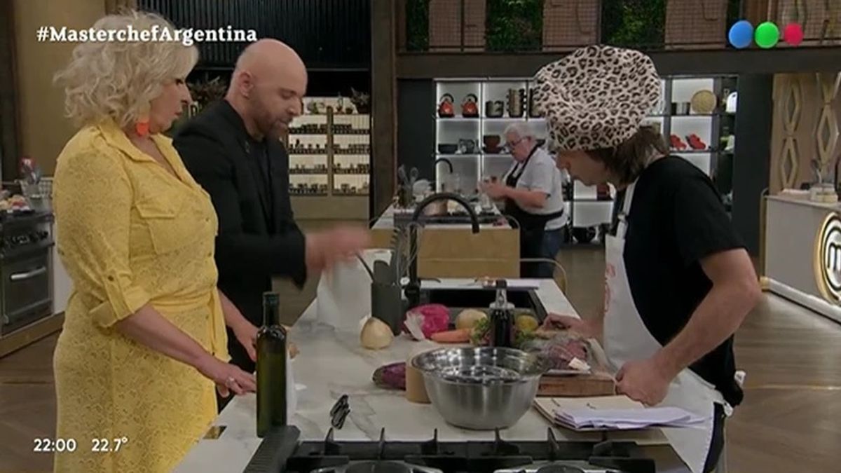 Germán Martitegui no pudo con su genio y al escuchar la elección a preparar por Joaquín Levinton, disparó sin filtro contra él anoche en MasterChef Celebrity. 