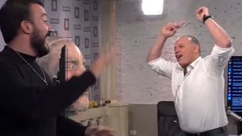 El desenfrenado baile de Berni y Rebord por un clásico de los 80 en un programa de streaming