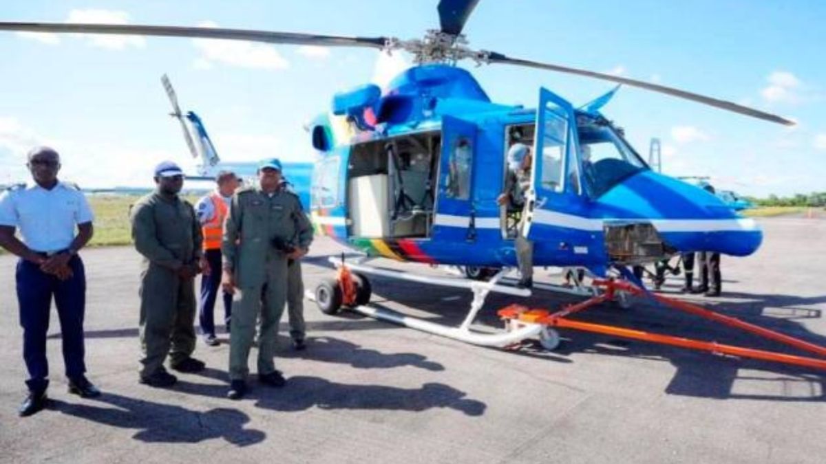 El helicóptero siniestrado. (Foto: El Universal) El helicóptero siniestrado. (Foto: El Universal)
