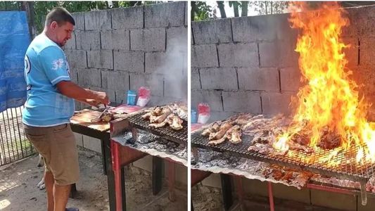 Se le incendió el asado y lo cargaron los amigos: Andá a comprar todo de vuelta